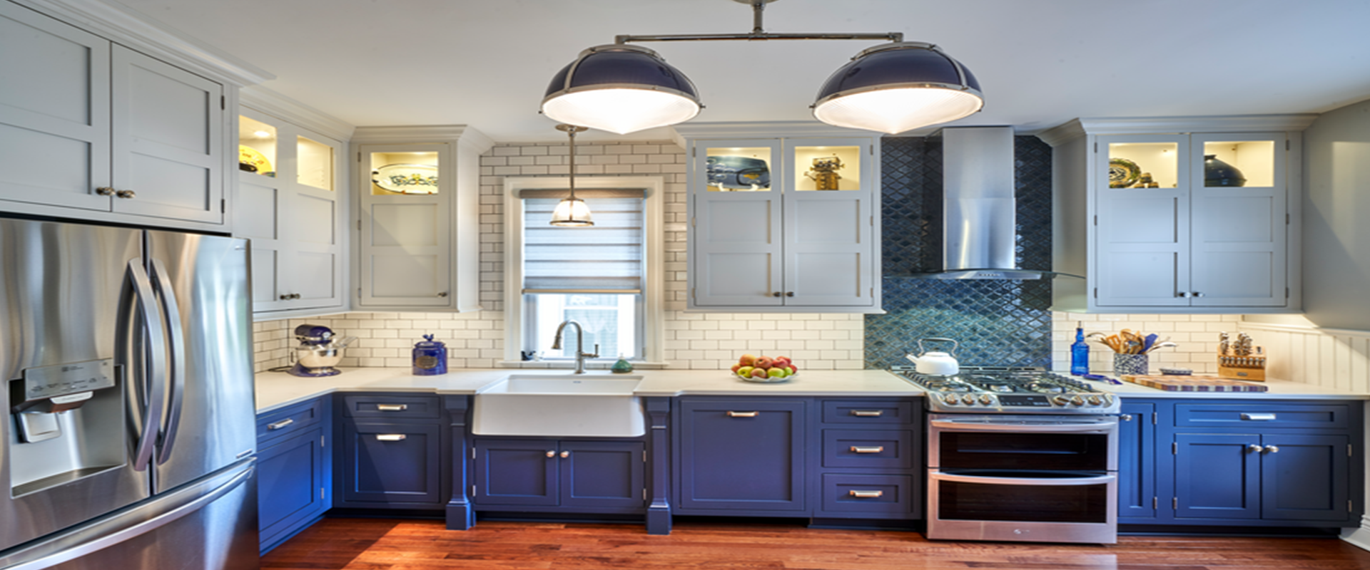 Blue island, subway tile