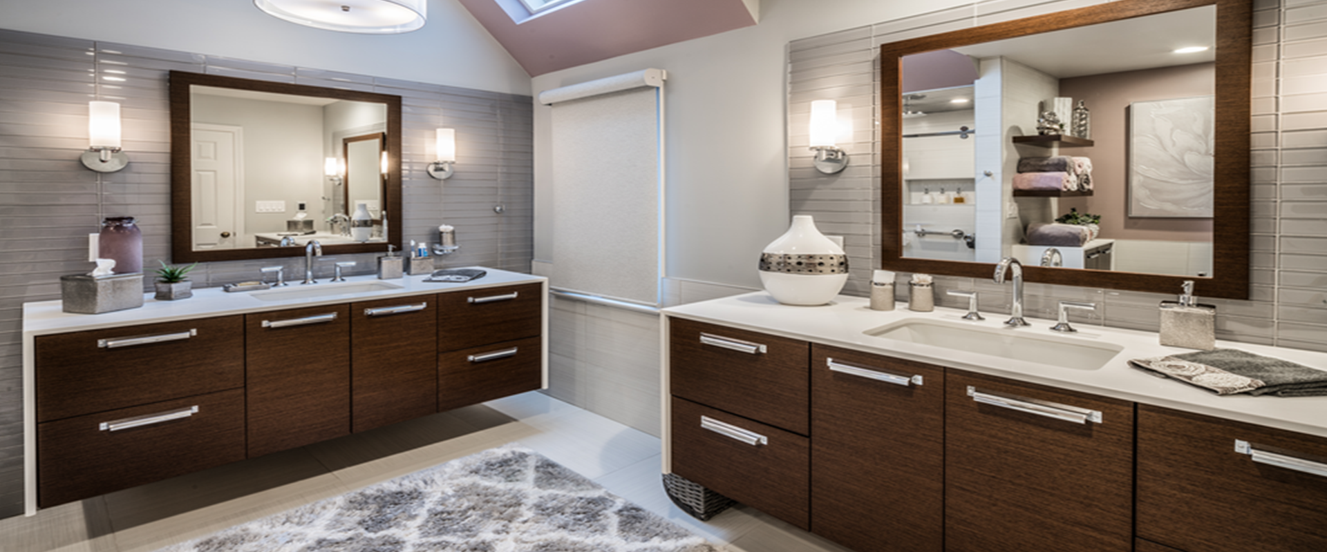 Spa bath, floating vanity